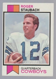 Roger Staubach Cowboys 1973 Topps Fútbol #475 Bonita Tarjeta VER ESCANEOS 2º Año - Imagen 1 de 10