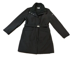 Calvin Klein Premium - Black Coat with Sweater Vest Full Zip Inside - Size Large - Picture 1 of 11