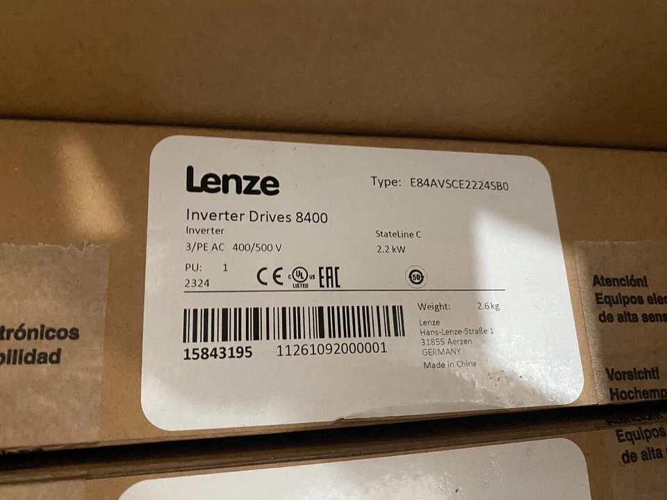 Lenze E84AVSCE2224SB0 Inverter New One Expedited Shipping - Image 1 of 1