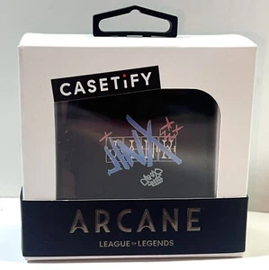 Arcane League of Legends Casetify Jinx Earbuds Case Pouch Bag Keychain Clip NEW - Picture 1 of 11
