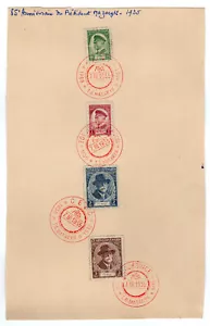 Tchécoslovaquie document philatélique 1935 Président Mazaryk /B1TCH - Picture 1 of 1