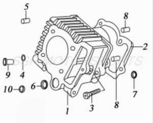 OEM Cylinder for SSR SR110 Pit bikes. Fits SSR SR110 Models. - Picture 1 of 2