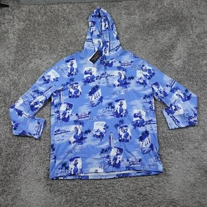 Polo Ralph Lauren Hoodie Herren Extra Large Neu mit Etikett leicht Blumen Pony Hawaii - Bild 1 von 8