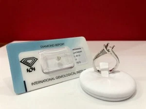 Bague Solitaire Valentino Diamant 0.71 Igi - Or Diamants Anneau Fiançailles - Imagen 1 de 7