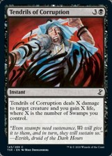 MTG Time Spiral Remastered NON-FOIL C Tendrils of Corruption #145 PLAYSET x4 4x