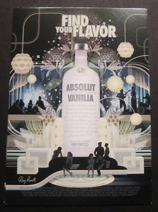 ABSOLUTE VANILLE Wodka POSTKARTE FINDEN SIE IHREN GESCHMACK - Bild 1 von 2
