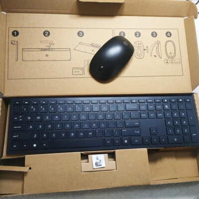 Black Wireless keyboard and mouse set for HP HSA-P003K HSA-P003M USA Layout - Image 1 of 4