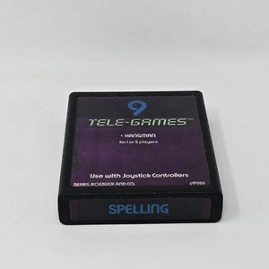 Spelling (Atari 2600) Sears Tele-Games Text Label CLEANED & TESTED - Picture 1 of 2