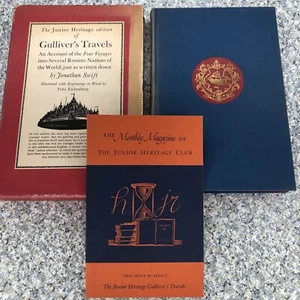 Gulliver's Travels Heritage Press Junior Club 1940 w/ Slipcase Monthly Magazine - Picture 1 of 12