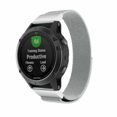 Correa de reloj milanesa de ajuste rápido para Garmin Fenix 6X 5X 7X Pro 3 correa de bucle magnético Foto 1 de 4