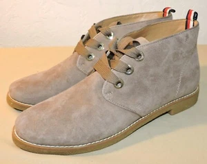 Tommy Hilfiger Women's Balbina Leather Hight Top Lace Up Taupe Size 9.5 M - Picture 1 of 9