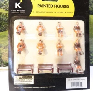 K-LINE BY LIONEL TRAINS - 21425 PAINTED SEATED WWII SOLDIERS- 0/027- NEW - SH - Picture 1 of 1