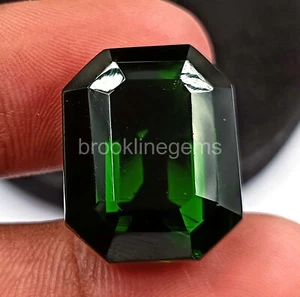 31.60 CT NATURAL EMERALD SHAPE CERTIFIED GREEN GARNET LOOSE GEMSTONE 4RDP - Picture 1 of 9
