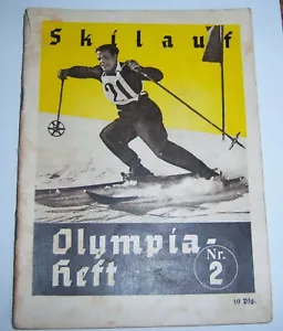 Olympische Spiele 1936 Broschüre Nr. 2. - Skifahren. - Bild 1 von 2