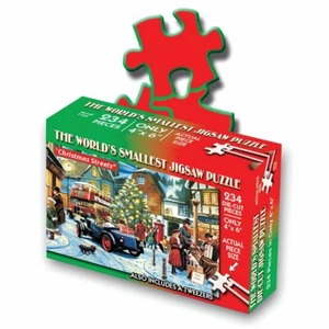 TDC Games World's Smallest Jigsaw Puzzle - Christmas Streets - 4 x 6 inches - Picture 1 of 4