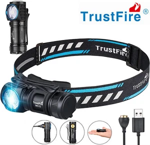 Trustfire 1000LM Wiederaufladbare LED Stirnlampe Taschenlampe 5 Modi LED Scheinwerfer V - Bild 1 von 19