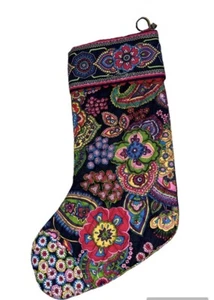 Vera Bradley Symphony of Hues Weihnachtsstrumpf bunt gesteppt 16" ~ EUC! - Bild 1 von 9
