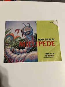 RARE Nintendo Authentic Original Millipede Instruction Manual/Booklet - Picture 1 of 11