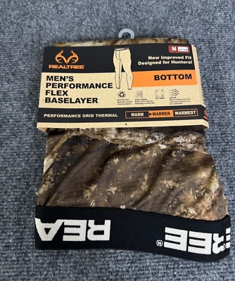 Realtree Edge Apx M Mens Performance Flex Underwear Base Layer Bottom - Image 1 of 4