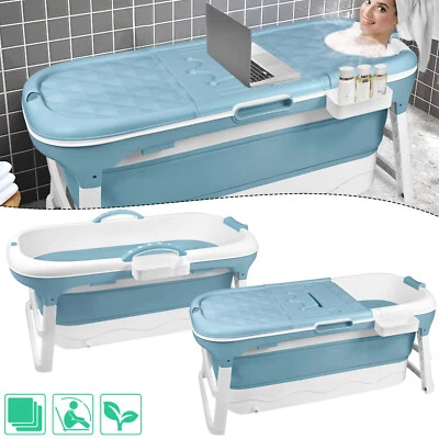 HENGMEI 112/128/148cm Móvil Plegable Adultos Bañera y Cubierta Baño Sol Bañera*/
