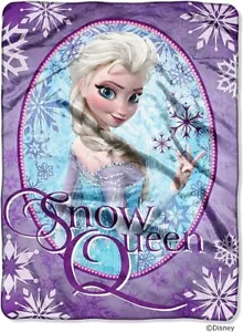 "Reina de las Nieves"" Disney's Frozen 60 por 80 pulgadas Peluche Raschel Manta Doble NUEVA - Imagen 1 de 1