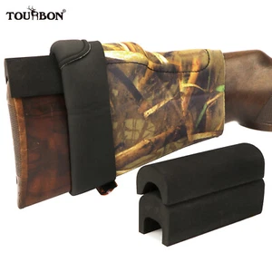TOURBON Camo Neoprene Buttstock Shotgun Rifle Holder Cover 3 EVA Cheek Rest Pads - Picture 1 of 11