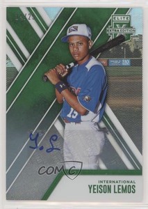 2017 Panini Elite Extra Edition Emerald Auto /25 Yeison Lemos #175 Auto
