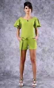 GREEN SUMMER FASHION WOMEN JUMPSUIT - Picture 1 of 5