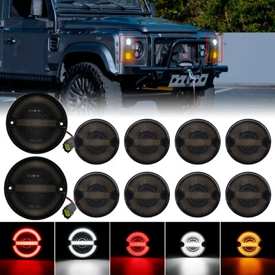 Kit completo de actualización de luz ahumada LED antiniebla reversa para Land Rover Defender 90/110 Foto 1 de 4