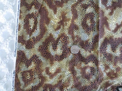 4479.  Cranston VIP ANIMAL PRINT Ropa Artesanal Acolchado TELA DE ALGODÓN-42"x2 yardas. Foto 1 de 3