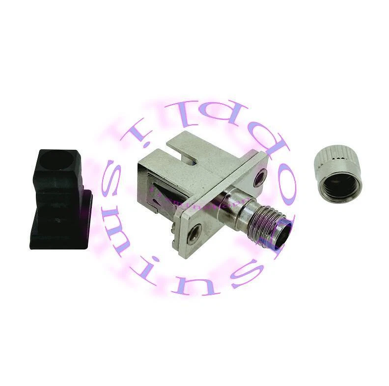 NEW Optical Fiber Connector SMA Female-SC Female Hybrid Adapter Flange Coupling - Image 1 of 1