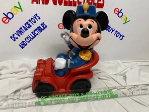 Then Thing 1977 Mickey Mouse Soft Vinyl Piggy Bank Big 320Mm Disney Vintage - Picture 1 of 12