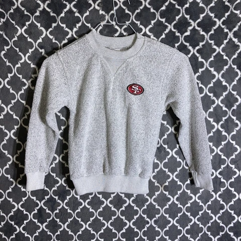 Vintage True Fan San Francisco 49ers Crewneck Sweater NFL Youth Size Small Cover