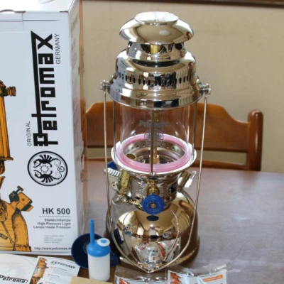 Petromax HK500 Linterna de Presión de Níquel Rápida Super 500CP Estilo Vintag... - Imagen 1 de 4