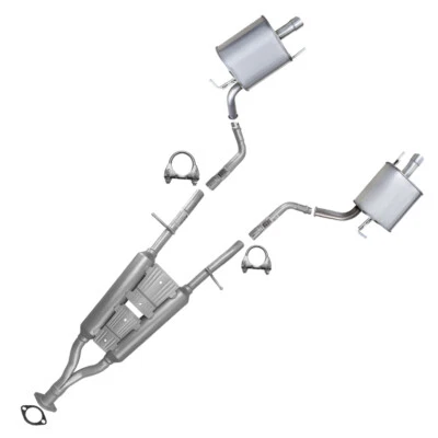 Resonator Mufflers Exhaust System Fit: Infiniti 07-08 G35 09-13 G37 3.5L 3.7L - Image 1 of 4