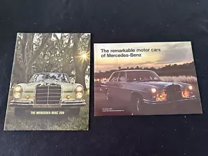 1966 Mercedes Broschüre 250S 250SE Limousine Coupe Conv't W111 W112 Verkaufskatalog Set - Bild 1 von 11