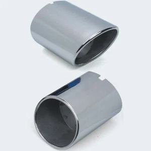 2Pcs Rear Tail Exhaust Muffler Tip Pipe Covers Trim For Toyota RAV4 2019-2024 - Bild 1 von 23