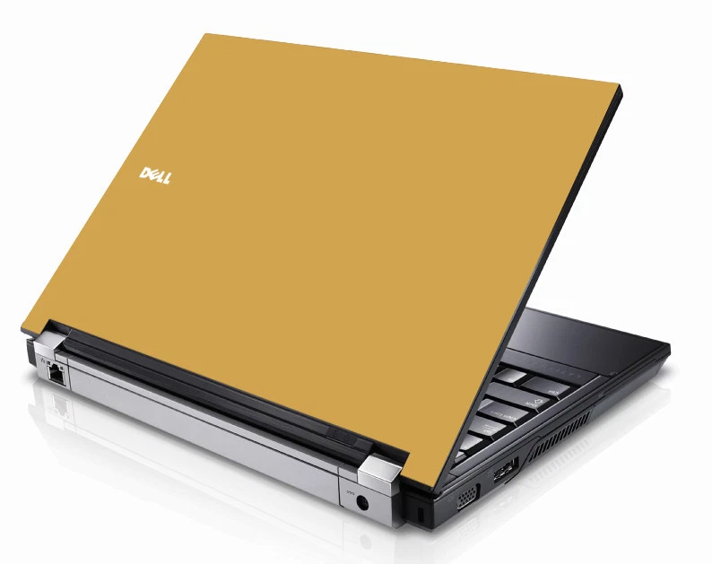 Calcomanía de cubierta de revestimiento de tapa de vinilo dorado para computadora portátil Dell Latitude E5400 Foto 1 de 1