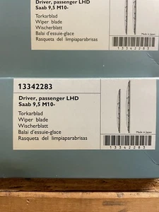 Saab 13342283/32019201 OEM Wiper Blade Set 10-11 9-5 NOS - Picture 1 of 1