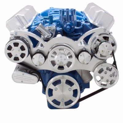 Kit polea serpentina motor ford fe 352 390 427 428 conversión aire acondicionado Foto 1 de 4
