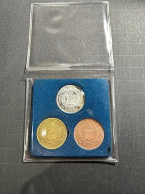 2002 Patrick Mint Confederate Half Dollar 50c Restrike 3-Coin Set 1/1000 - Image 1 of 4