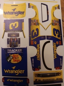 2013 Austin Dillon Wrangler Truck 1/64 Peel& Stick Decals - Picture 1 of 1