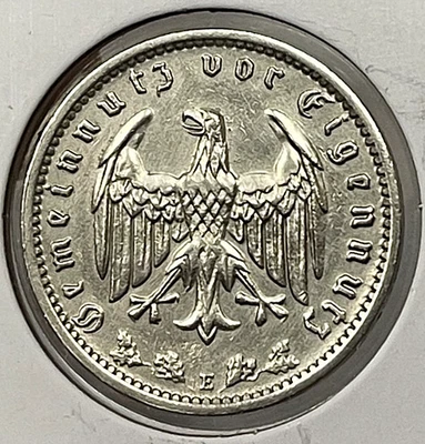 1937 E Germany One 1 Mark Scarce Date AU - Image 1 of 2