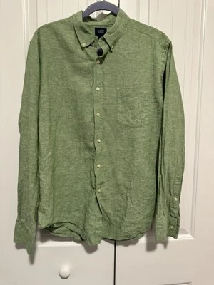 Camisa Reed Edward Para Hombres Grande Con Botones Manga Larga Informal 100% Algodón Ligera Foto 1 de 4