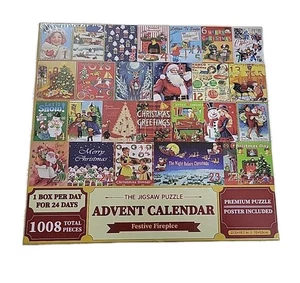 The Jigsaw Puzzle Calendario de Adviento CHIMENEA FESTIVA 1008 Piezas 42 Piezas Al Día - Imagen 1 de 2