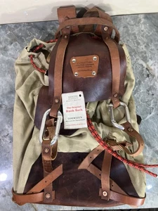 Goertzen Adventure Equipment The Original Ruck Sack Canvas Leder Rucksack hellbraun - Bild 1 von 17