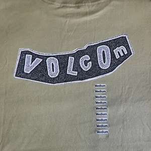 Volcom Stone Skate Vitals Originator Green Med Organic Crew Neck Graphic T-Shirt - Picture 1 of 10