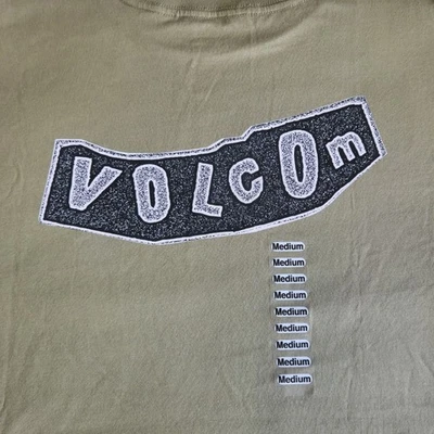 Volcom Stone Skate Vitals Originator Green Med Organic Crew Neck Graphic T-Shirt - Image 1 of 4