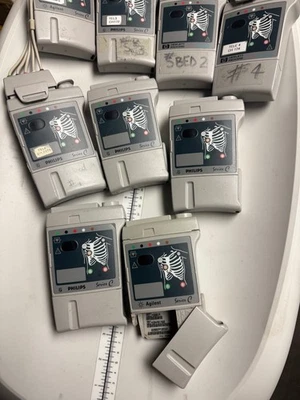 Lot Of 9 HP Philips Telemetry Transmitter M2601A - Image 1 of 4