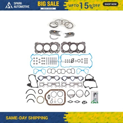 Juego completo de juntas cojinetes anillos aptos para Nissan Murano 2009-2010 3,5 L DOHC Foto 1 de 4